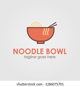 Noodle Bowl Logo Template Design