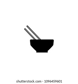  Noodle Bowl Soup Chopstick Eat vector icon