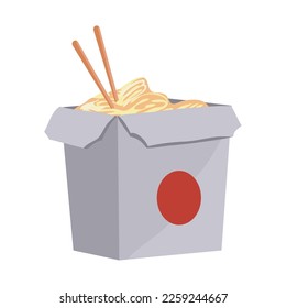 noodle box design over white