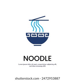 noodle colored icon vector design good for web or mobile app