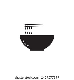 noodle food icon vector ilustration logo design