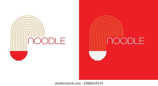 noodle food on white background