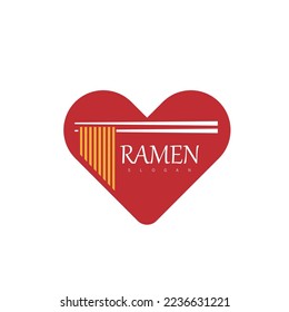 noodle food ramen logo design symbol