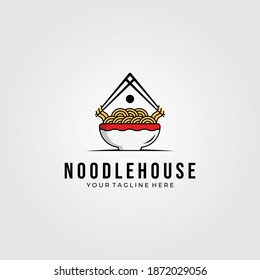 noodle house food logo vector symbol illustration design