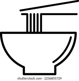 Noodle Icon. Asian Food Bar Logo. Vector illustration on white background..eps
