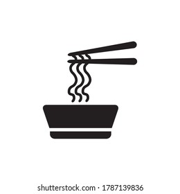 Noodle-Symboldesign-Vektorvorlage