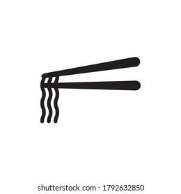 Plantilla de vectores de diseño de iconos de fideos