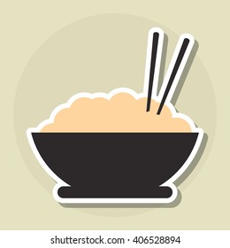 noodle icon esign, vector illustration