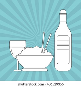noodle icon esign, vector illustration