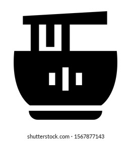 noodle icon isolated sign symbol vector illustration - high quality black style vector icons

