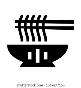noodle icon isolated sign symbol vector illustration - high quality black style vector icons
