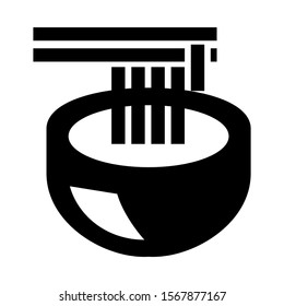 noodle icon isolated sign symbol vector illustration - high quality black style vector icons
