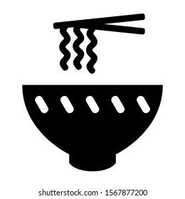 noodle icon isolated sign symbol vector illustration - high quality black style vector icons
