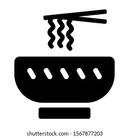 noodle icon isolated sign symbol vector illustration - high quality black style vector icons
