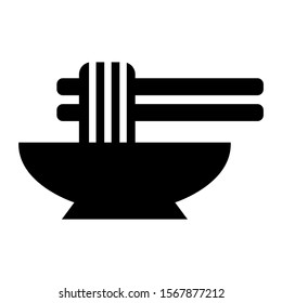 noodle icon isolated sign symbol vector illustration - high quality black style vector icons
