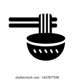 noodle icon isolated sign symbol vector illustration - high quality black style vector icons
