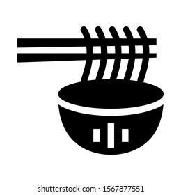 noodle icon isolated sign symbol vector illustration - high quality black style vector icons
