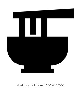 noodle icon isolated sign symbol vector illustration - high quality black style vector icons
