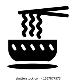 noodle icon isolated sign symbol vector illustration - high quality black style vector icons
