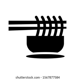 noodle icon isolated sign symbol vector illustration - high quality black style vector icons
