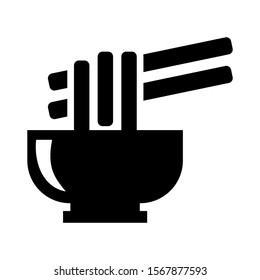 noodle icon isolated sign symbol vector illustration - high quality black style vector icons
