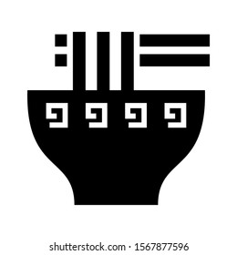 noodle icon isolated sign symbol vector illustration - high quality black style vector icons
