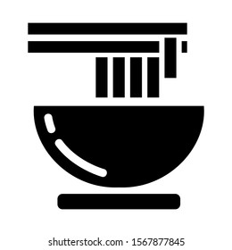 noodle icon isolated sign symbol vector illustration - high quality black style vector icons
