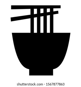 noodle icon isolated sign symbol vector illustration - high quality black style vector icons
