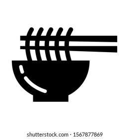 noodle icon isolated sign symbol vector illustration - high quality black style vector icons

