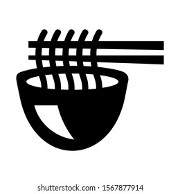 noodle icon isolated sign symbol vector illustration - high quality black style vector icons
