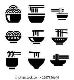 noodle icon isolated sign symbol vector illustration - Collection of high quality black style vector icons
