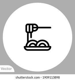 Noodle icon sign vector,Symbol, logo illustration for web and mobile