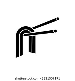 einfaches Design-Logo für Nudelsymbol