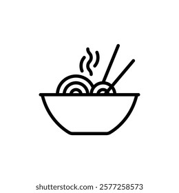 noodle icon simple design perfect for all desain