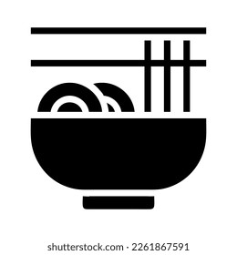 noodle icon solid style chinese new year illustration vector perfect. Icon sign from modern collection for web. Nice design perfect.