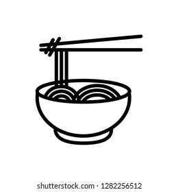 noodle icon template vector