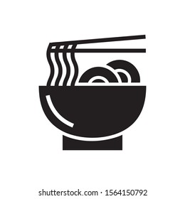 Noodle icon in trendy flat style design. Vector graphic illustration. Suitable for website design, logo, app, and ui. EPS 10.