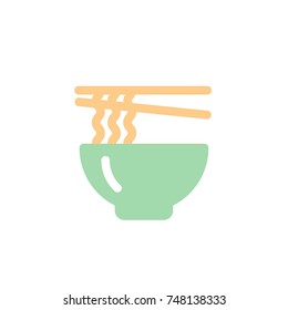 noodle icon vector. noodle icon flat style design