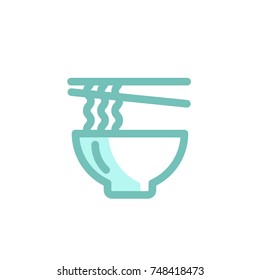 noodle icon vector. noodle icon modern style design