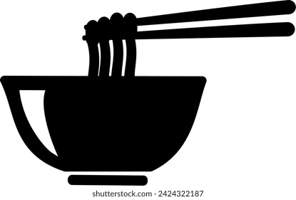 Noodle icon vector. Replaceable vector design.