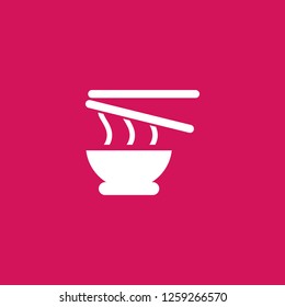 noodle icon vector. noodle sign on pink background. noodle icon for web and app