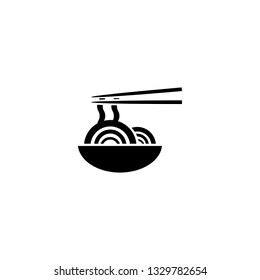 noodle icon vector. noodle sign on white background. noodle icon for web and app