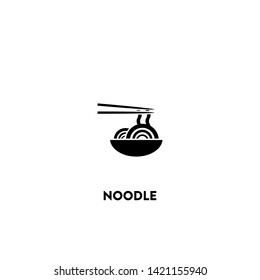 noodle icon vector. noodle sign on white background. noodle icon for web and app