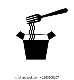 noodle icon vector template trendy