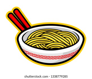 Noodle Illustration Vector