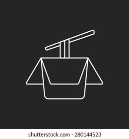 noodle line icon