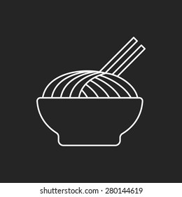 noodle line icon