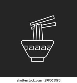 noodle line icon