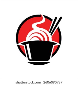 Noodle Logo Concept Vector Art for Restaurant