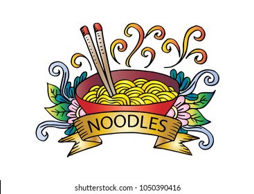 Noodle logo design